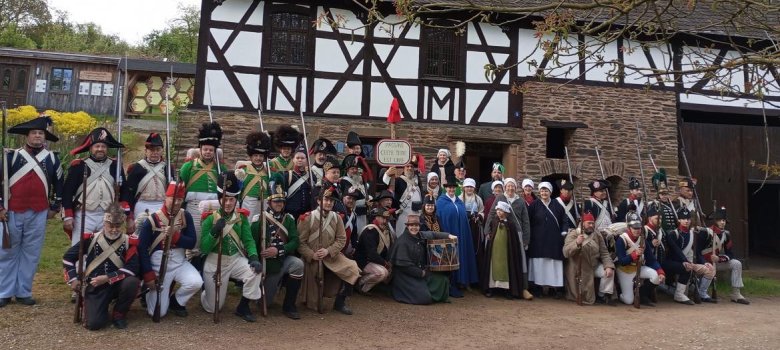 Das 9. Leichte Infanterieregiment nimmt Quartier im Stadtmuseum Bad Dürkheim