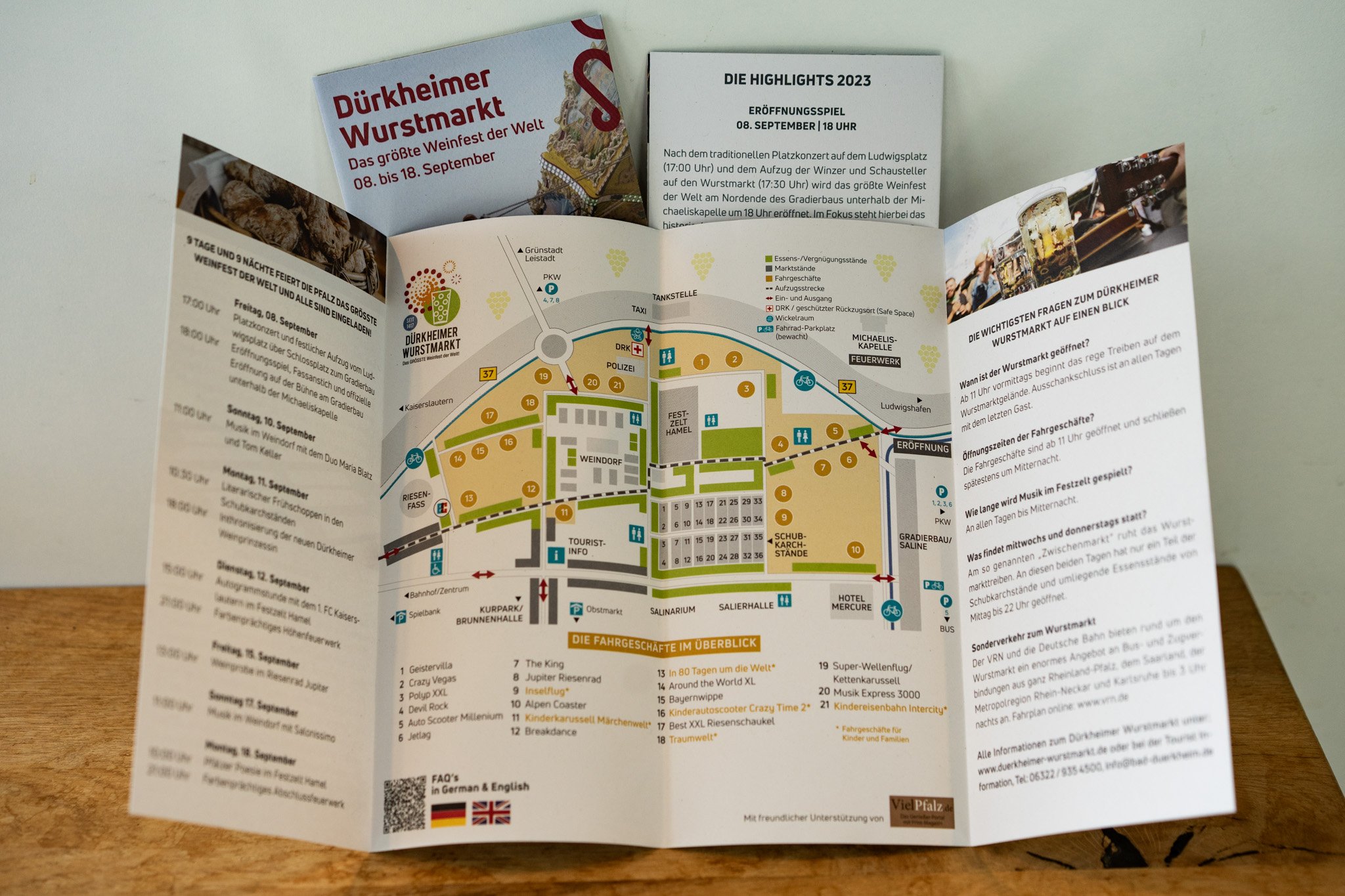 Dürkheimer Wurstmarkt Info-Flyer 2023 Dürkheimer Wurstmarkt Info-Flyer 2023