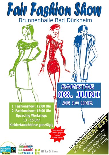 Plakat der Veranstaltung Fair Fashion Show am 08.06.2019