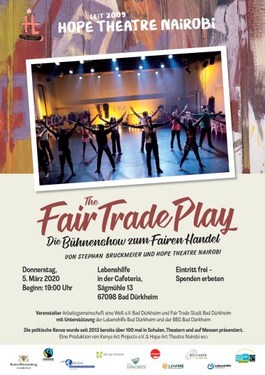 Plakat Veranstaltung TheFairPlay vom Hope Theatre Nairobi am 05.03.2020
