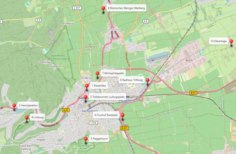 Übersicht Stationen STADTRADELN Challenge 2026