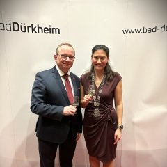 Oberbürgermeister der Stadt Ludwigshafen, Klaus Blettner, und Bürgermeisterin Natalie Bauernschmitt