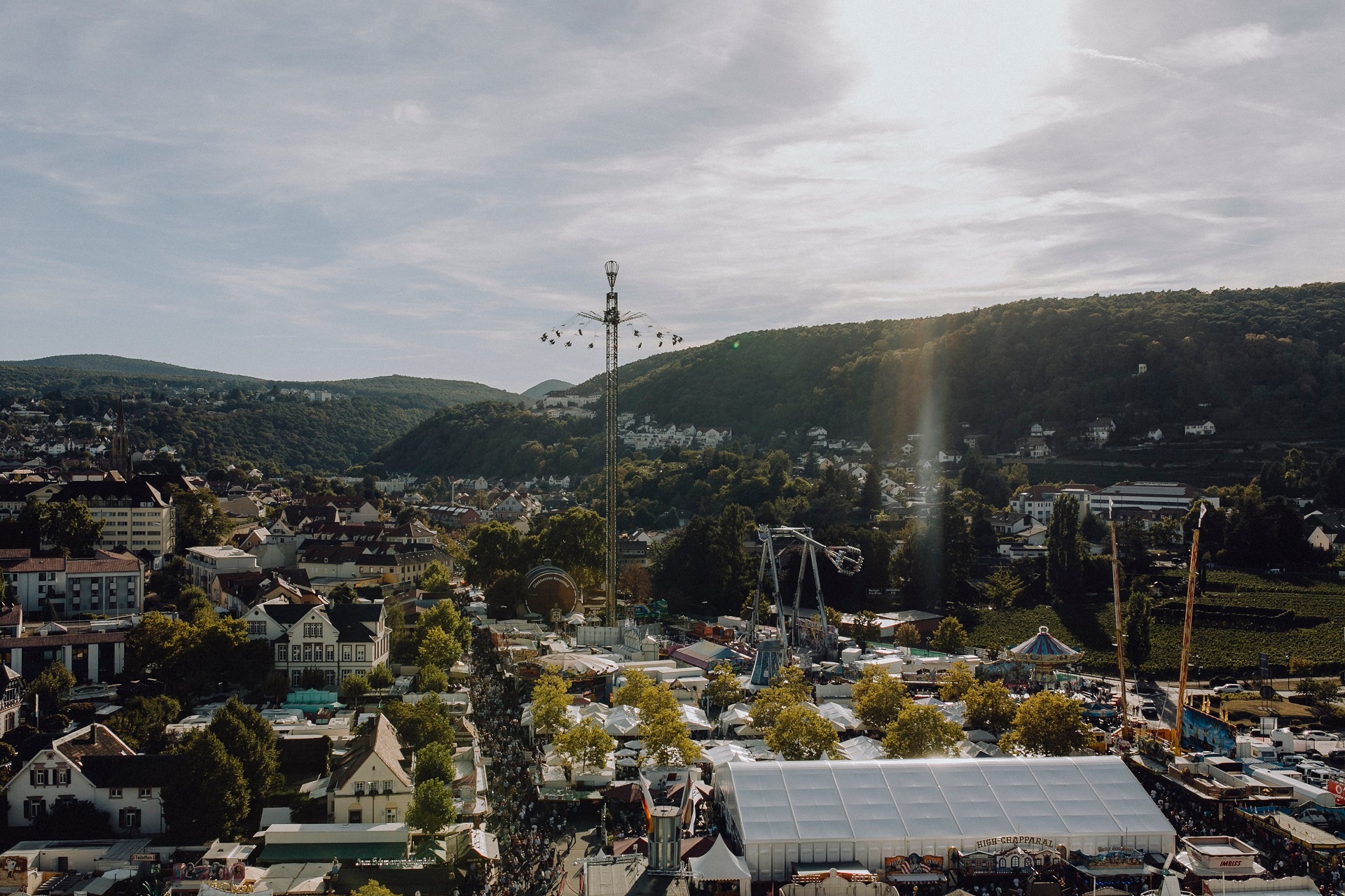 Festplatz des Dürkheimer Wurstmarkts