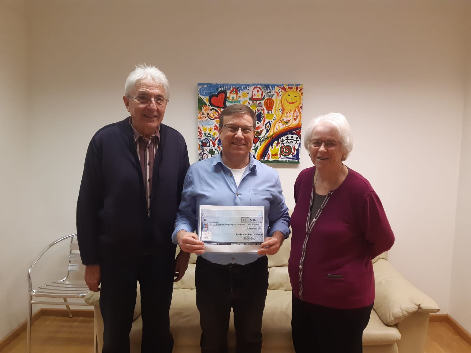 v.l.n.r. Wolfgang Mark, Olaf Tali und Hannelore Mark