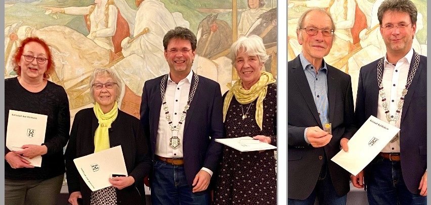 Verleihung der Ehrennadel in Gold Verleihung der Ehrennadel in Gold