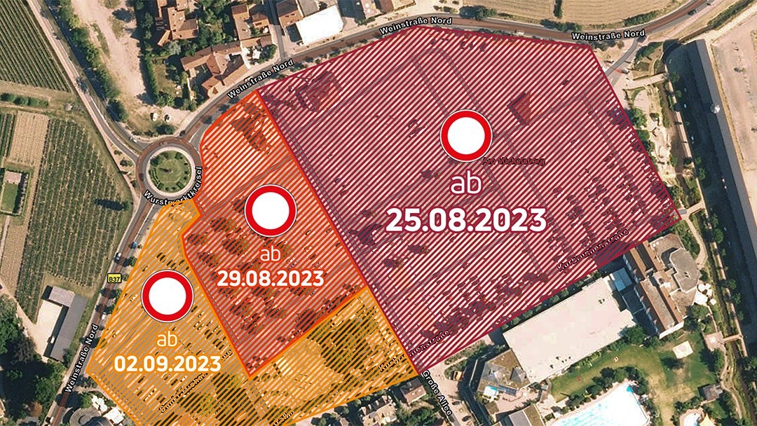 Platzsperrungen auf dem Wurstmarktplatz