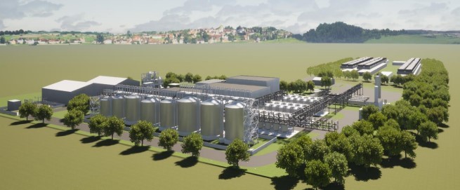 Modellansicht einer Wasserstoffanlage