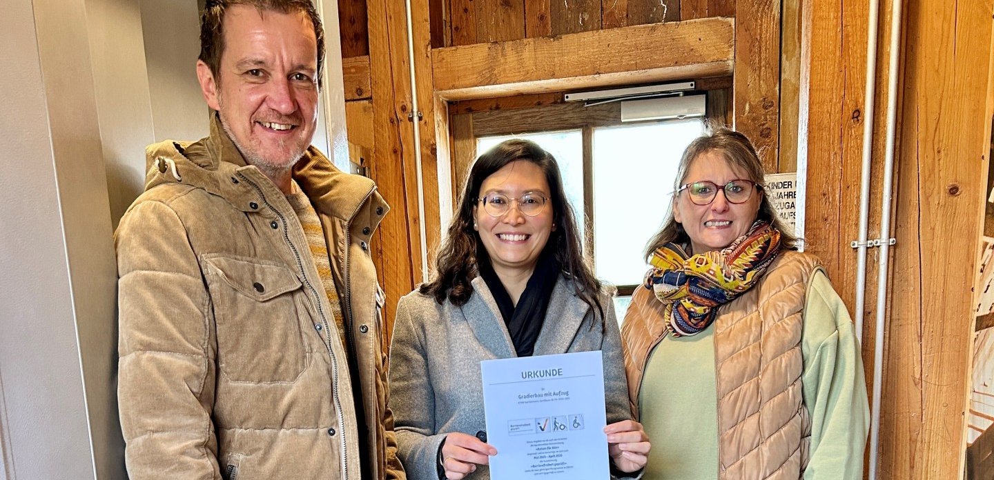 Gradierbau offiziell „Barrierefrei geprüft“ Gradierbau offiziell „Barrierefrei geprüft“