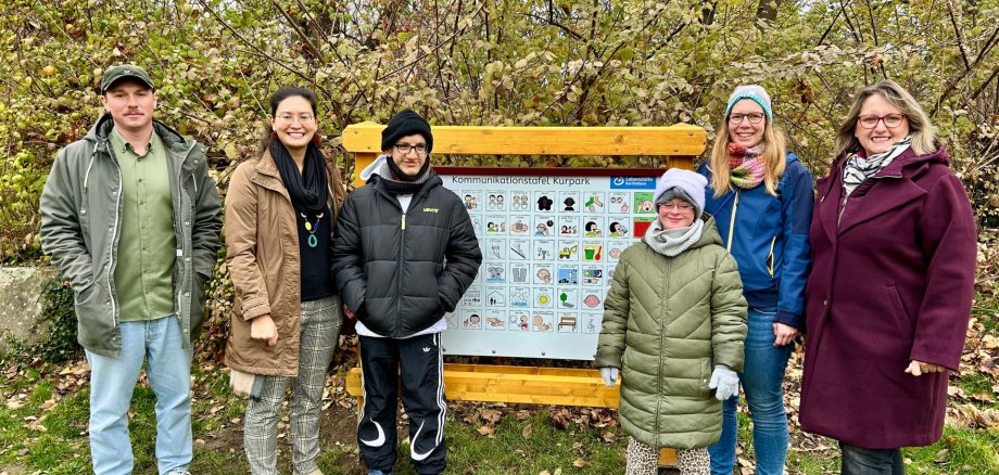 Kommunikationstafel im Kurpark