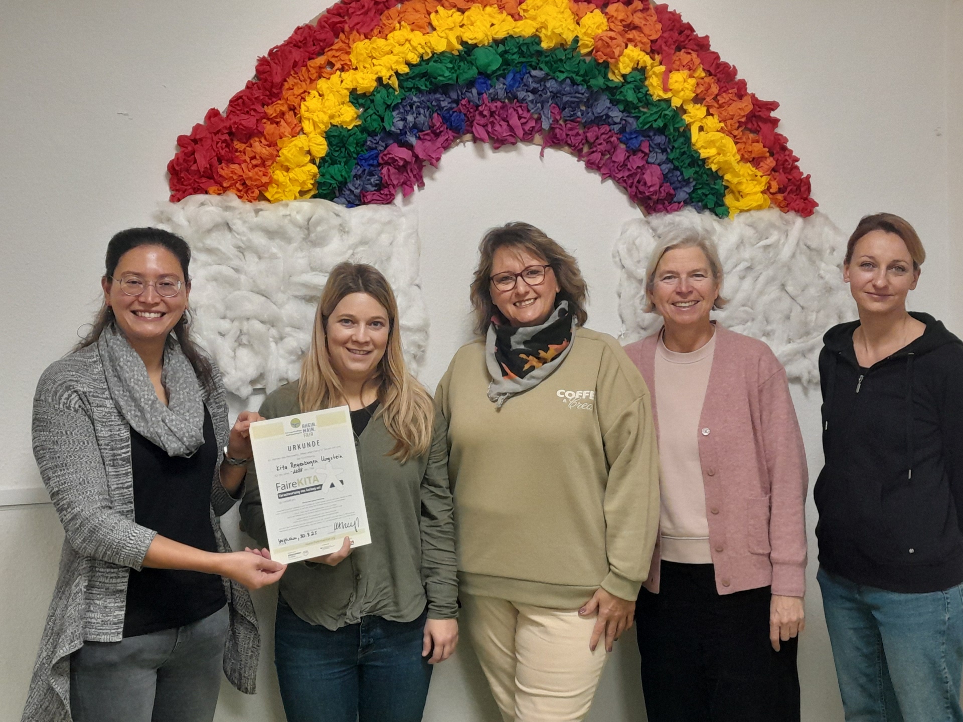 Rezertifizierung Faire Kita Regenbogen