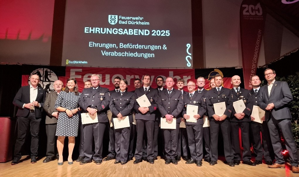 Ehrungsabend der Freiwilligen Feuerwehr Bad Dürkheim