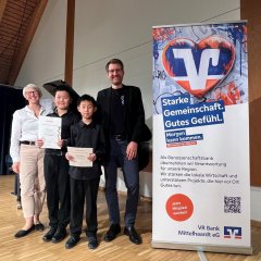 Karle Kunc Musikwettbewerb 2026: Preisträger Förderpreis der VR Bank Mittelhardt; also Jiayang Jonas Fang (Klavier) & Yanhua Simon Liu (Violine) | AG II | 1. Preis Karle Kunc Musikwettbewerb 2026: Preisträger Förderpreis der VR Bank Mittelhardt; also Jiayang Jonas Fang (Klavier) & Yanhua Simon Liu (Violine) | AG II | 1. Preis