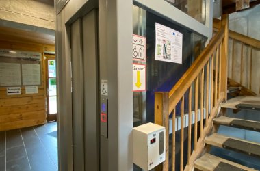 Aufzug im Gradierbau