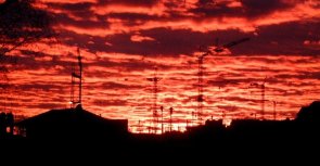 Fronhof im Morgenrot