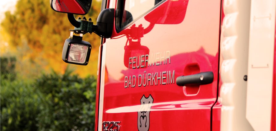 Tür eines Feuerwehrautos
