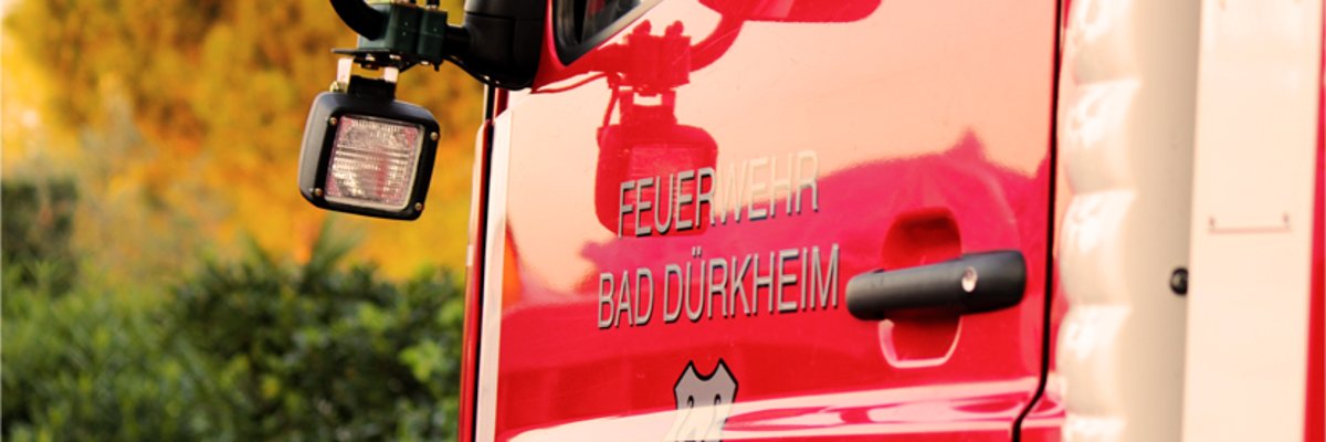 Tür eines Feuerwehrautos